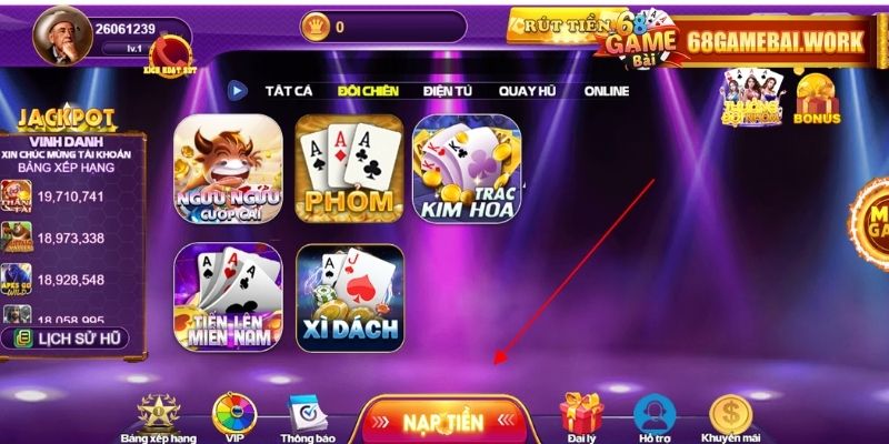 Hướng dẫn newbie cách nạp tiền vào hệ thống